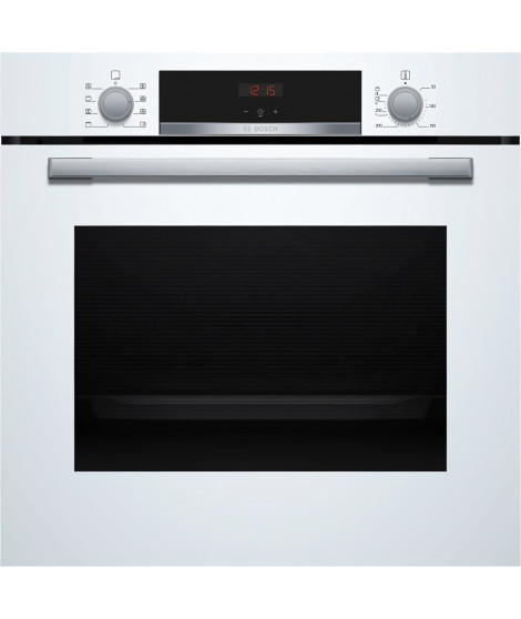Four encastrable Ecoclean -BOSCH SER4 - HBA553BV3F - Blanc - 71 L - Classe énergie A+ - 59,5 x 59,4 x 54,8 cm