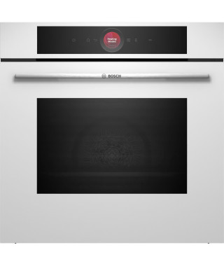 Four multifonction pyrolyse Softclose - BOSCH SER8 - HBG7741W1F - Blanc - 71 L - Classe énergie A+ - 59,5 x 59,4 x 54,8 cm