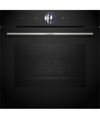 Four multifonction pyrolyse Softclose - BOSCH SER8 - HBG7764B1F - Noir - 71 L - Classe énergie A+  - 59,5 x 59,4 x 54,8 cm