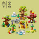 LEGO 10975 DUPLO Animaux Sauvages du Monde, Jouet Éducatif des 2 Ans, 22 Figurines de Lions, Daims, Alpaga, avec Tapis de Jeu