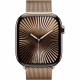 Apple Watch Series 10 GPS + Cellular - 46mm - Boîtier Gold Titanium - Bracelet Gold Milanese Loop - S/M