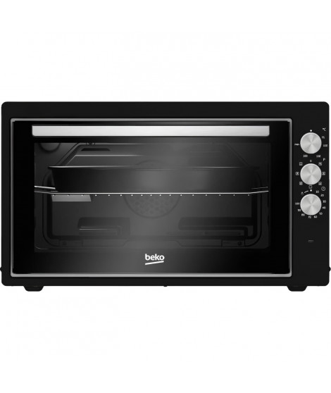 Mini-four - BEKO - BMF50B - 50 L - Multifonction - Chaleur brassée - 7 fonctions - 2400 W - Contre-porte plein verre amovible…