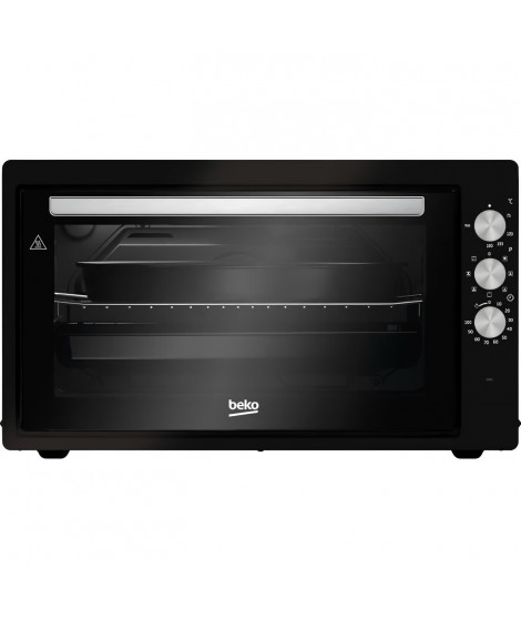 Mini-four - BEKO - BMF50CB - 50 L - Multifonction - Chaleur brassée - Catalyse de fond - 7 fonctions - 2400 W - Noir