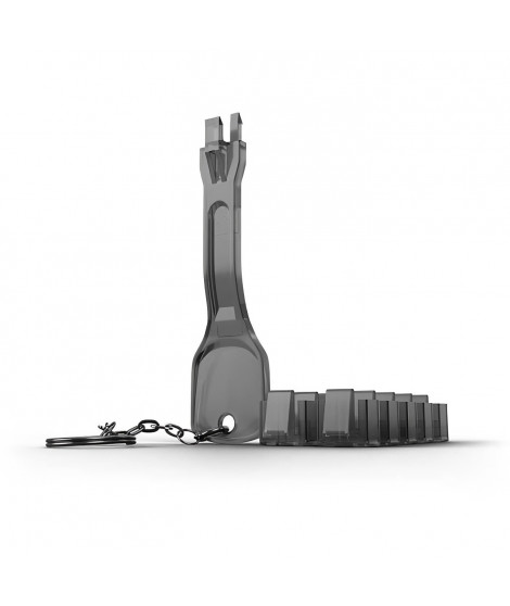 LINDY Verrous de ports RJ45 (10 pieces) avec clé, noir