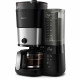 Cafetiere filtre avec broyeur intégré - PHILIPS - HD7888/01 - Jusqu'a 10 tasses - 1,25 L - Noir / Argent