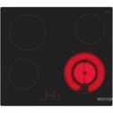 Table de cuisson vitrocéramique - BOSCH SER4 - PKF611BB8H - 6600 W - Zone double - Noir