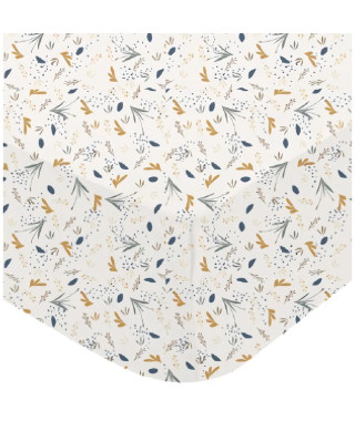 Drap Housse - DOMIVA - AU FIL DE L'EAU - Jersey - Imprimé - 60 x 120 cm