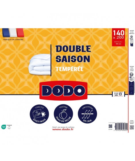 DODO - Couette double saisons - 140 x 200 cm - 300 g/m² - Volupt'air