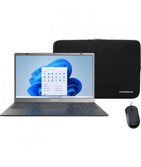 PC Portable Notebook - THOMSON NEO15 - 15,6 FHD - Core i3-10110U - RAM 8Go - 256Go SSD - Windows 11 - Noir - AZERTY + Souris/…