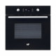Four encastrable pyrolyse - Chaleur tournante - CONTINENTAL EDISON - CEF65PB - Noir et inox - L59,5 x H59,6 x P 54,68 cm