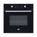 Four encastrable pyrolyse - Chaleur tournante - CONTINENTAL EDISON - CEF65PB - Noir et inox - L59,5 x H59,6 x P 54,68 cm