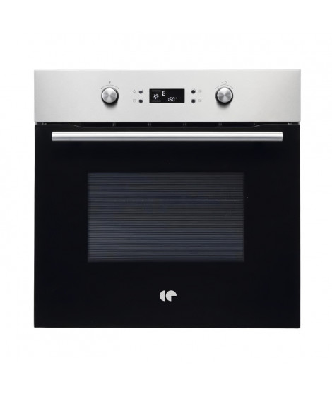 Four encastrable catalyse - Chaleur tournante - CONTINENTAL EDISON - F80CBIX - Noir et inox - L59,5 x H59,6 x P 54,68cm