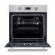 Four encastrable catalyse - Chaleur tournante - CONTINENTAL EDISON - F80CBIX - Noir et inox - L59,5 x H59,6 x P 54,68cm