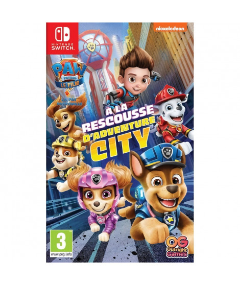 Paw Patrol, La Pat' Patrouille : a la rescousse d'Adventure City Jeu Switch