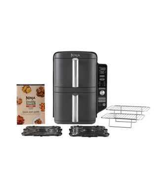 Friteuse sans huile NINJA Foodi - Double Stack SL400EU - 9,5 L - 2 tiroirs de cuisson indépendant - 6 modes de cuisson - 2470W