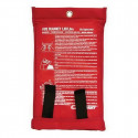 Couverture anti-feu CARPONIT - CARPOINT - 1 x 1 m - Fibre de verre - Rouge