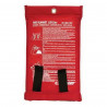 Couverture anti-feu CARPONIT - CARPOINT - 1 x 1 m - Fibre de verre - Rouge
