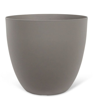 Pot de fleurs - GARDEN ID - Phoenix Taupe - 48 x 42 cm - 100% Recyclé et Recyclable - Résistant au Gel et UV - Pour Extérieur