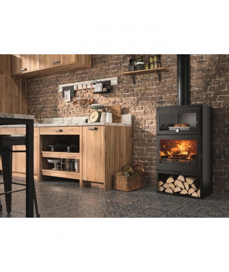 Poele a bois - PANADERO - Faro Ecodesign - 6,9 kw - Bûches 60 cm