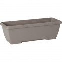 Jardiniere - GARDEN ID Teramo - Taupe 60 cm - Solidité - Réserve d'eau intégrée - Recyclé & 100% recyclable - Volume pour pla…