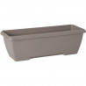 Jardiniere - GARDEN ID Teramo - Taupe 60 cm - Solidité - Réserve d'eau intégrée - Recyclé & 100% recyclable - Volume pour pla…