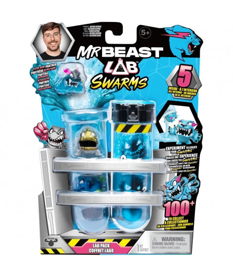 Figurines Miniatures - MrBeast Lab Swarms - 5 modeles aléatoires, 2,5 cm, plus de 100 a collectionner