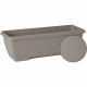 Jardiniere - GARDEN ID Teramo - Taupe 60 cm - Solidité - Réserve d'eau intégrée - Recyclé & 100% recyclable - Volume pour pla…
