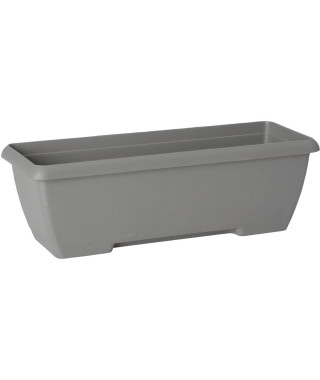 Jardiniere - GARDEN ID Teramo - Noir 60 cm - Solidité - Réserve d'eau intégrée - Recyclé & 100% recyclable - Volume pour plantes