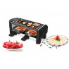 Appareil a raclette - LITTLE BALANCE - Juste nous 2 - 350 W - 2 personnes - Blanc / Noir