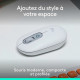 Souris - Sans fil - Logitech - Pop Mouse - Blanc cassé