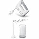 Batteur Bosch - MFQ36440 - 450 W - 5 vitesses - 2 fouets / 2 crochets pétrisseurs inox - Bol gradué avec couvercle - Blanc / …