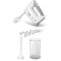 Batteur Bosch - MFQ36440 - 450 W - 5 vitesses - 2 fouets / 2 crochets pétrisseurs inox - Bol gradué avec couvercle - Blanc / …