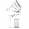 Batteur Bosch - MFQ36440 - 450 W - 5 vitesses - 2 fouets / 2 crochets pétrisseurs inox - Bol gradué avec couvercle - Blanc / …