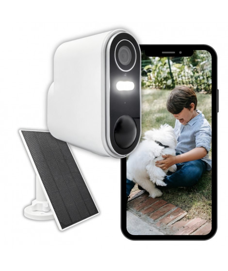 Caméra de surveillance extérieure sans fil avec panneau solaire Konyks Camini Air 2 Solar