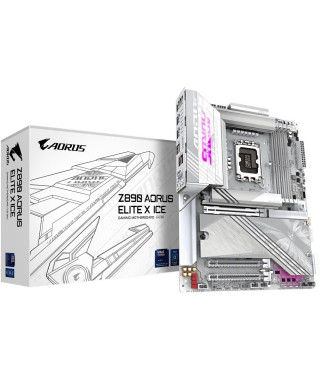 Carte mere ATX GIGABYTE Z890 A ELITE X ICE - Socket 1851 - Thunderbolt 4 - LAN 2.5 GbE - Wi-Fi 7/Bluetooth 5.4