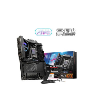 Carte mere - MSI - MPG X870E CARBON WIFI - Wi-Fi 7, 5G LAN, USB 40 Gb/s, LED RGB, PCIe supplémentaire