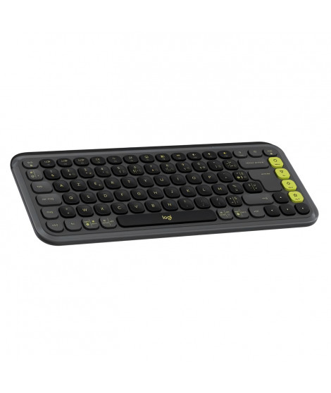 Clavier - Sans fil - Logitech - Pop Icon Keys -  AZERTY - Graphite