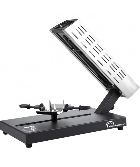 Appareil a raclette - LITTLE BALANCE - Savoyarde quart de meule - 600 W - 4 personnes - Design Meuuuh / Inox