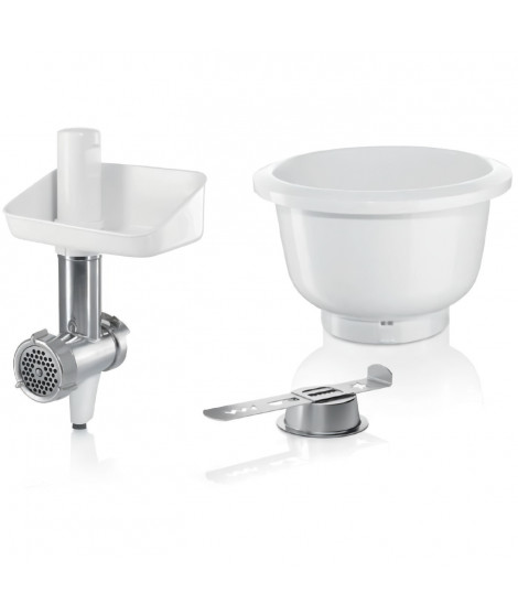 Accessoires Baking Sensation - BOSCH - MUZ5BS1 - Hachoir a viande - Grille 5 mm - Accessoire biscuit 4 formes - Bol  3,9 L