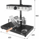 Appareil a raclette - LITTLE BALANCE - Savoyarde demi meule - 850 W - 6 personnes - Design Meuuuh / Inox