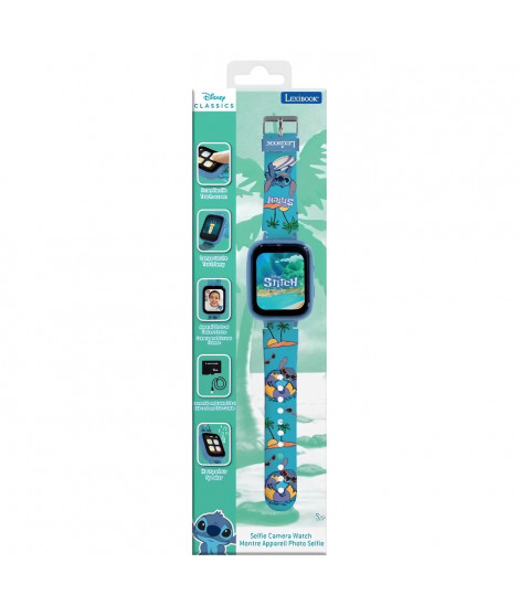 Montre avec écran couleurs Stitch avec camera et carte mémoire de 8 Go