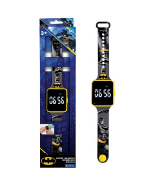 Lexibook - Batman - Montre LED connectée - Bracelet ajustable