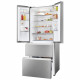 Réfrigérateur multi-portes - HAIER - HFR3718ENMM - Classe E - 402 L (262 + 140) - 37 dB - Gris