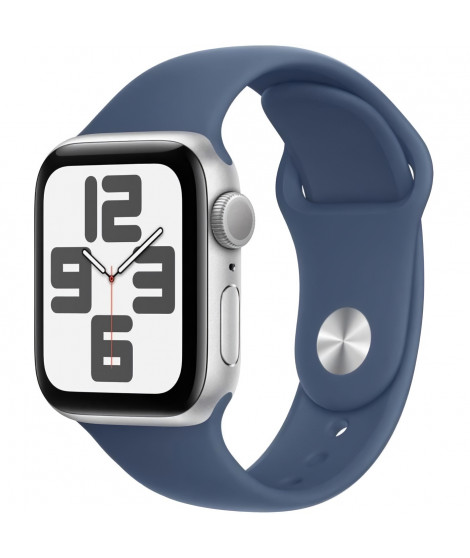 Apple Watch SE GPS - 40mm - Boîtier Midnight Silver Aluminium - Bracelet Ink Sport Loop