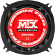 MTX TX640C Haut-parleurs voiture Coaxiaux 10cm 2 voies 70W RMS 4 Châssis alu Tweeters néodyme dôme soie Membrane pulpe célulose