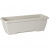 Jardiniere - GARDEN ID Teramo - Blanc 60 cm - Solidité - Réserve d'eau intégrée - Recyclé & 100% recyclable - Volume pour pla…