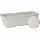 Jardiniere - GARDEN ID Teramo - Blanc 60 cm - Solidité - Réserve d'eau intégrée - Recyclé & 100% recyclable - Volume pour pla…