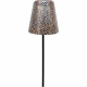 Lampe solaire - GARDEN ID Or - Ø12 h70 cm - Autonomie 6-8h - Pied stabilisateur - Bouton on/off - Sans câblage - Pile AAA.
