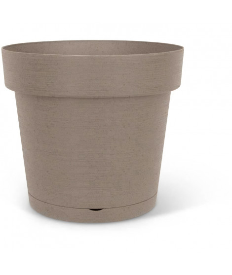 Pot a réserve d'eau - GARDEN ID Glamour - Taupe 40 cm - Surface granuleuse - Intérieur/extérieur - Design épuré - Contient du…
