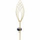Lanterne solaire - GARDEN ID Épi Doré - Ø11 h81 cm - Autonomie 6-8h - Bouton on/off - Pile AAA rechargeable.